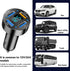 4 Ports USB Car Charger, 66W Super Fast Charging USB QC 3.0 Adapter with LED Voltmeter for Car