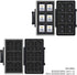 36 Slots Memory Card Case, Water-Resistant Anti-Shock Wallet for 24 Micro SD SDXC SDHC TF Cards and 12 SD SDXC SDHC
