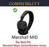SOULWIT Cooling-Gel Replacement Ear Pads Cushions for Marshall MID ANC Active Noise Cancelling On-Ear Wireless Bluetooth Headphone, Earpads with Noise Isolation Foam