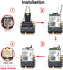 M.2 to PCIe Converter for Laptop, NGFF M.2 Key A+E WiFi Bluetooth Card to Mini PCI-E Adapter