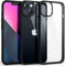Supdeal Shockproof Clear Case for iPhone 13, Black, 10FT Military Drop Protection, Hard Clear Back, 6.1 inch, Airbags.