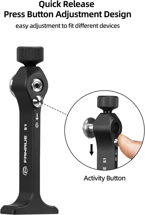 Fanaue Binocular Tripod Adapter, 1/4 Inch Threading Mount Aluminium for Binoculars