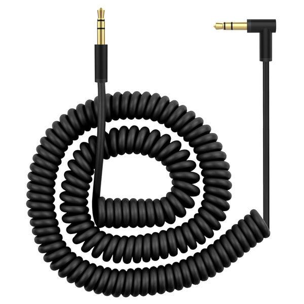 Replacement Coiled Audio Cable for Studio2, 3.5mm to 3.5mm Aux Headphone Cord Compatible with Beats by Dr Dre Solo2