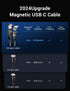 USB C Magnetic Charging Cable 3-Pack (3.3ft/6.6ft/6.6ft) - 60W/3A Fast Charger for Samsung Galaxy S21/S20, Pixel,