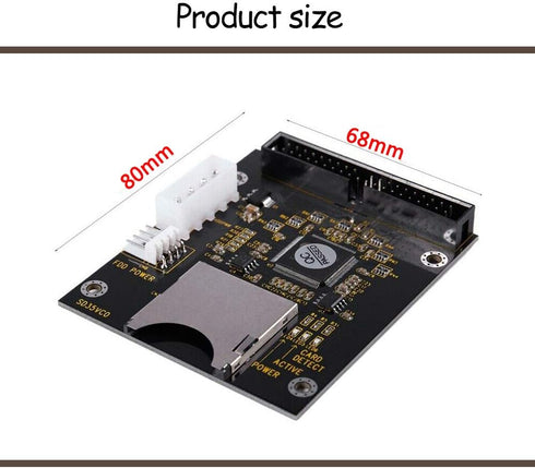 1Pcs SD SDHC Card to IDE 3.5" 40Pin Male Adapter, IDE Hard Disk Drive Adapter