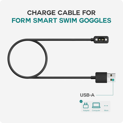 TUSITA Charger Cable Compatible with Form Smart Swim Goggles - 1M