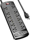 Alestor Power Strip, Surge Protector with 12 Outlets and 4 USB Ports, 6
