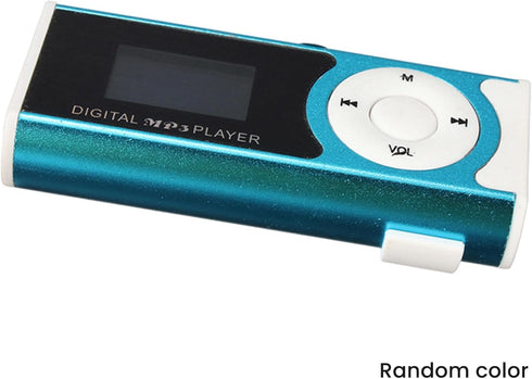 Viodmss 3X MP3 16GB Mini USB Clip Player Player LCD Screen Mini SD TF Card