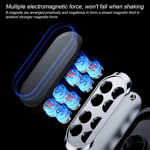 Magnetic Phone Mount for Car, Flat Phone Magnet Universal for Cars, Upgraded Phone Holder for Car Dashboard, Wall,