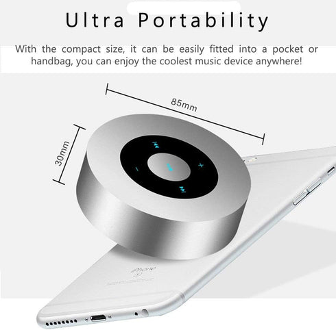 Smart LED Touch Play Bluetooth Speaker - Portable Wireless Speakers with HD Sound, 12-Hour Playtime, Bluetooth 5.0, TF