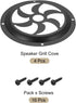 MECCANIXITY 6.5 Inch Speaker Cover, Hollow Mesh Subwoofer Grill Guard Protector with Screws for Home Audio