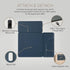 POUT H3 SplitMax 3-in-1 Wireless Charging Mouse Pad, Fast Qi Charger/Mousepad/Magnetic Tray for iPhone/Samsung