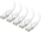 Cable Matters 10Gbps 5-Pack Snagless Shielded Cat 6A Ethernet Cable - 7ft,