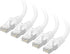 Cable Matters 10Gbps 5-Pack Snagless Shielded Cat 6A Ethernet Cable - 7ft,