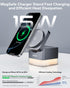 KPON Station,15W 3 1 17 16 15 14 13 12 for iPhone Nightstand Charging in Wireless Phone Charger Stand with Night Lamp