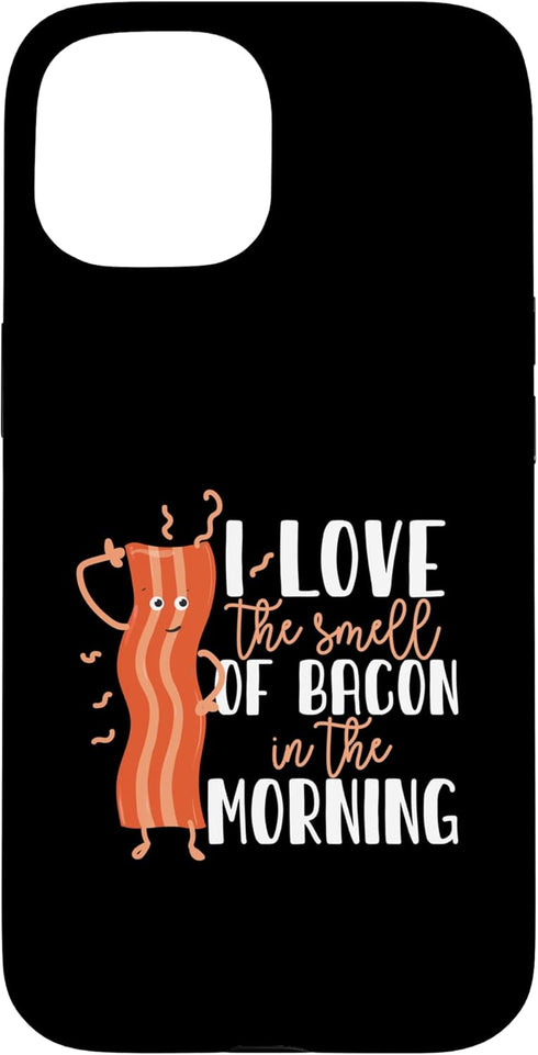 Funny Bacon Designs For Bacon Lovers Funny Cute Bacon Strip Design For Breakfast Case for iPhone 15