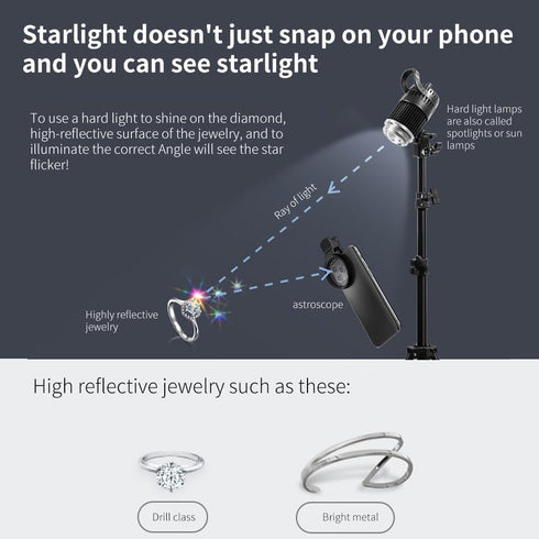 52mm Clip-on Phone Camera Lens Filter, 3 in 1 Lens Filter Kit, CPL Lens + Macro Lens + Star Lens for Smartphones