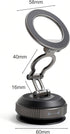 Vearstie 30N 360 MagMount Pro High-Power Magnetic Car Phone Holder, Rotating Lock-Vacuum Suction Cup with Zinc Alloy