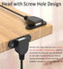 Guo USB Charging Extension Cable Male to Dual Female, USB 2.0 Charging Port 1 to 2 Panel Mount for Mobile Phones