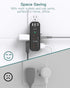 Surge Protector Outlet Extender, 6 AC Multi Plug with 3 USB Ports, 1800J Wall Charger, Black