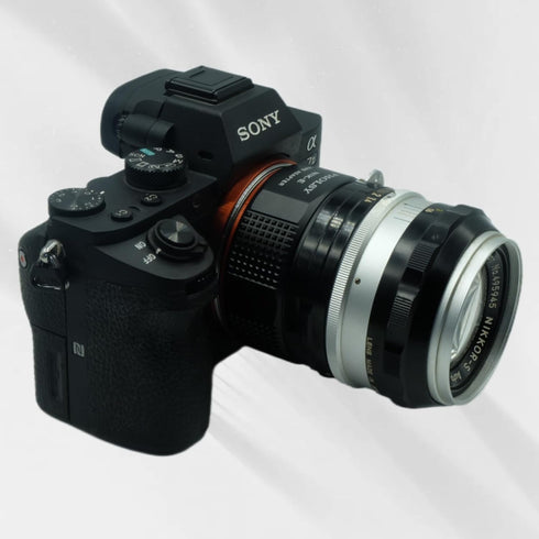 Lens Mount Adapter for Manual Focus, Compatible with Nikon F Lens to Sony E (NEX) Camera Body