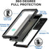 AICase Waterproof Case for Samsung Galaxy S23 Ultra, Full Body Rugged Transparent Phone Case with Built-in Screen