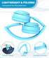 Kids Bluetooth Headphones, On Ear Wireless Headsets with Microphone, Foldable Stereo for iPad Tablet (Blue)