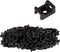 GTSE 100 Pack Black Screw Mounts, Zip Ties Up To 0.35" Wide, Saddle Type Zip Tie Anchors