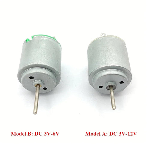 ILQMEHV 1PC R260 3V-6V 3V-12V 24mm 3V-12V_Other) Mini Electric Motor / High Speed Micro Round Motor Long Shaft DIY Toy