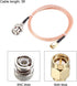 uxcell RG316 Coaxial Cable with BNC Male to SMA Male Connectors, 50 Ohm, 3 ft