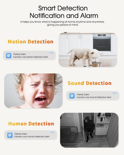 usogood 4MP/2K Indoor Security Camera, 360° Dog Camera with Auto Motion Tracking, Night Vision, 2-Way Talk