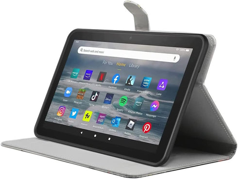 YHB 8 8 10th/12th 2020/2022/2024 Case for All New Fire HD & Plus Tablet Generation, Release, Slim Folio PU Leather Case