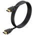 CEFOJQAO 1 10-Pack, 4K 2.0 120Hz CL3 2.2, 3D PS4/5, Short HDMI Cable FT Shielded HDMI TV Cord, Gold-Plated HDMI Male