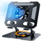 Mikirini 360 Rotating Tablet Desk Stand Holder with USB CoolerCarbon Steel Frame Dual