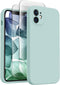iPhone 11 Case with Square Edges, Camera Protection, Silicone Shockproof Cover with 2X Screen Protectors
