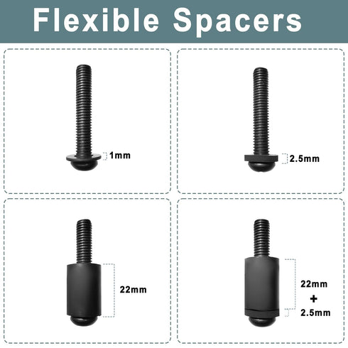 Universal TV Mount Screws Kit, Includes M4 M5 M6 M8 Screws, Washers for Samsung TCL Hisense LG Vizio Onn Sony Toshiba