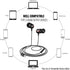 USB C Headphones, USB Type-C Wired Earbuds with Mic and Volume Control, Compatible with iPhone 15 Pro Max Plus