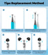 Kenkor Stylus(3pcs), 2-in-1 2/iPhone/Android/Samsung, Stylus Pen for Touch Screen, High Precision & Sensitivity Pen