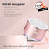 XLEADER A6 Mini Bluetooth Speaker - IPX7 Waterproof Shower Speaker with Lanyard, Cute Pink Speaker for iPhone, Gifts