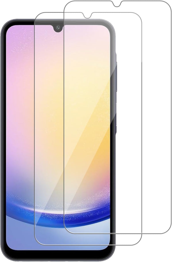 Heenjer 2 Pack for Samsung Galaxy A25 5G Screen Protector, Tempered-Glass, Micro-curved Edges,