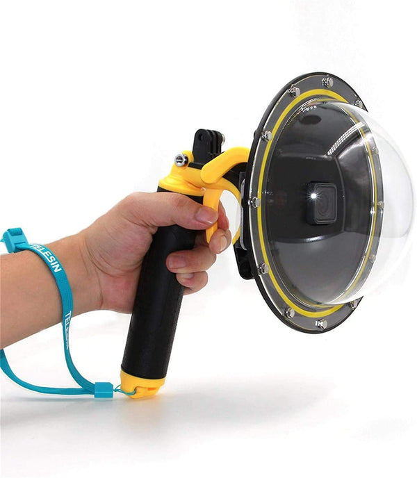 TELESIN Dome Port for GoPro Hero 7 6 5 Black, Underwater Diving Case with Waterproof Housing, Pistol Trigger,