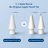 Replacement Tips for Apple Pencil 2nd Gen/1st Gen, No Wear Out Tips, Metal Pencil Nibs for Precise Control (4 Pack)