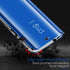 Omorro Case for Galaxy Note 9, Luxury Clear View Electroplate Mirror Flip Wallet