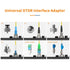 Fiber Optic Connector, Interchangeable Optical Fiber Connector for Single-Mode & Multi-Mode Fibers, 6 Styles