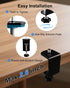 DYVBXS Overhead Phone Mount with Adjustable Arm and Desk Clamp, Camera Desk Mount Fit for DSLR iPhone Webcam Ring