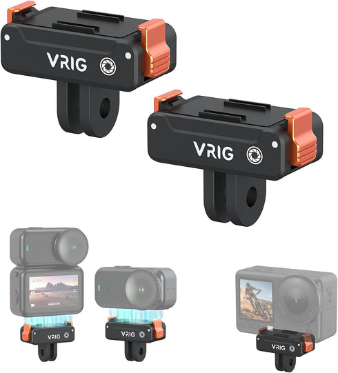 VRIG 2PCS Magnetic Quick-Release Adapter Mount for DJI Osmo Action 6 / Osmo