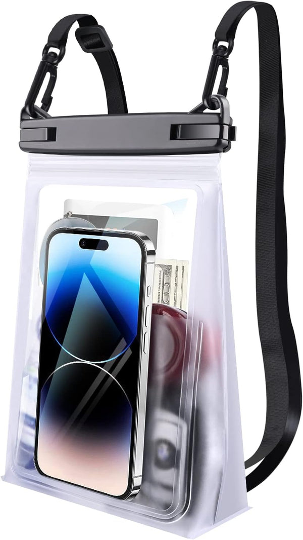Large Floating Waterproof Phone Pouch with Sealing Strip, Universal Dry Bag for iPhone 15 14 13 12 11 Pro Max Galaxy