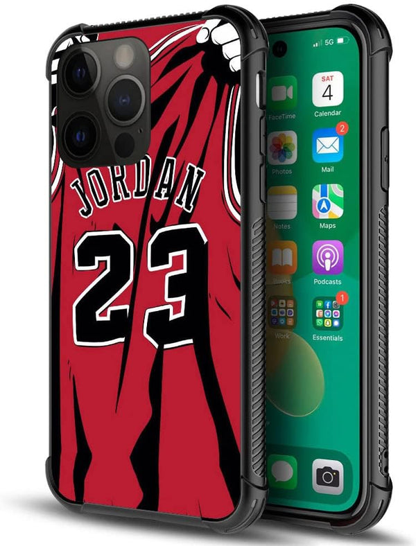 Basketball Player 36 Pattern iPhone 14 Pro Case, Anti-Scratch Shockproof Cover for Boys & Men, 6.1-inch Compatible.