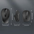 TECKNET 2.4G 3 2000/1500/1000 2-Year Folding Wireless Mouse, Travel Mouse Portable Adjustable DPI Compatible