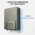 Monzlteck Adjustable Wall Mount Holder for Apple TV, ROKU, Router, Modem, and Other Media Players